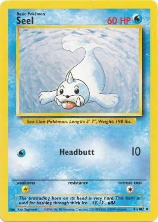 Seel (41/102) [Base Set Unlimited] | All Aboard Games