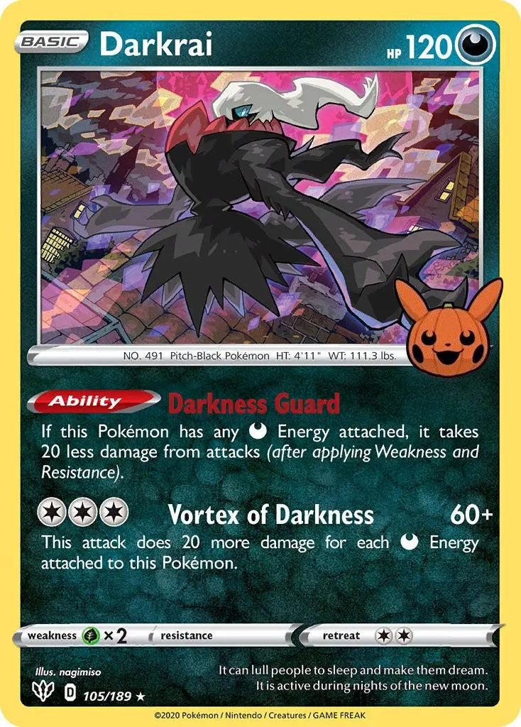 Darkrai (105/189) [Trick or Trade] | All Aboard Games