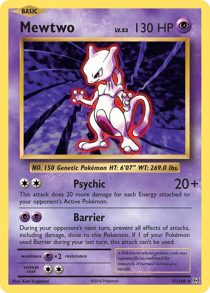 Mewtwo (51/108) (Theme Deck Exclusive) [XY: Evolutions] | All Aboard Games