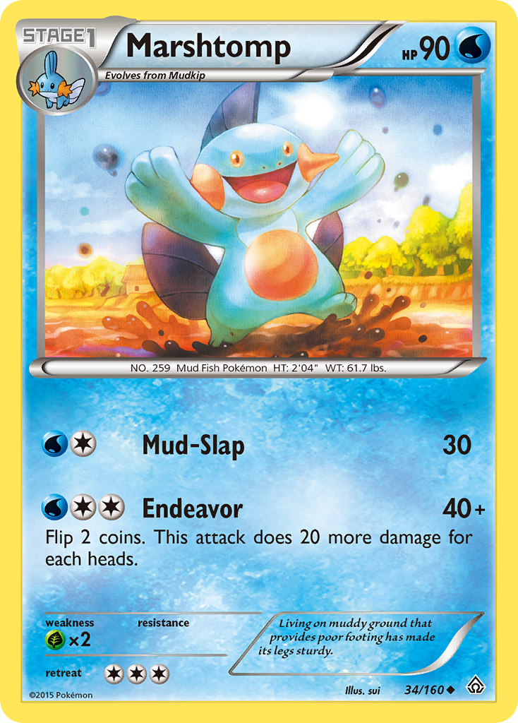 Marshtomp (34/160) [XY: Primal Clash] | All Aboard Games