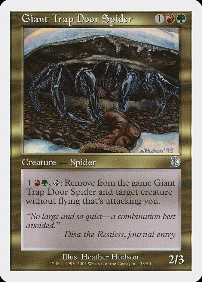 Giant Trap Door Spider [Deckmasters] | All Aboard Games