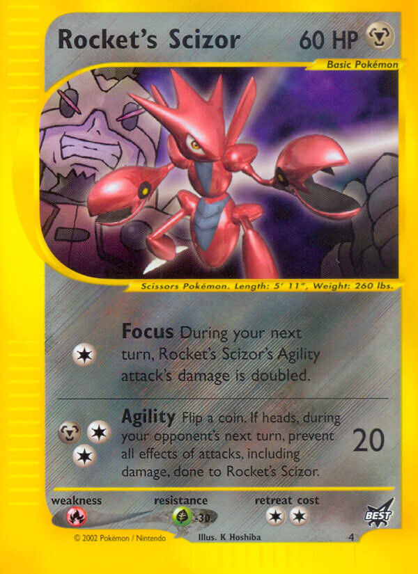 Rocket's Scizor (4) [Best of Promos] | All Aboard Games