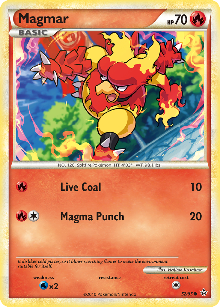 Magmar (52/95) [HeartGold & SoulSilver: Unleashed] | All Aboard Games