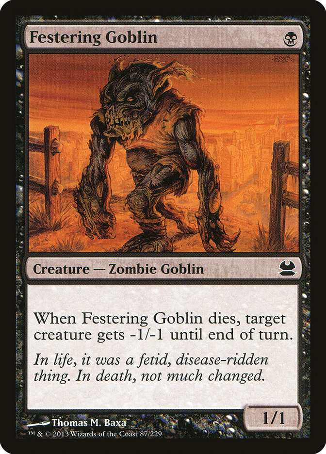 Festering Goblin [Modern Masters] | All Aboard Games