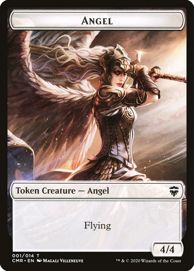 Angel // Treasure Token [Commander Legends Tokens] | All Aboard Games
