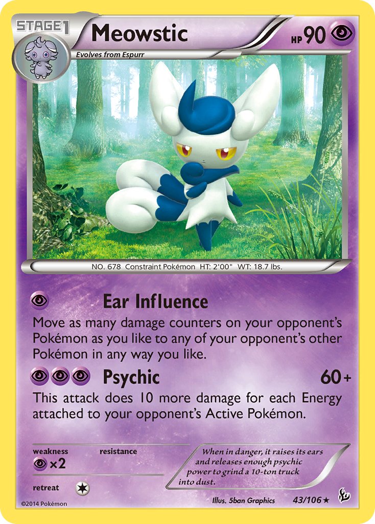 Meowstic (43/106) (Theme Deck Exclusive) [XY: Flashfire] | All Aboard Games