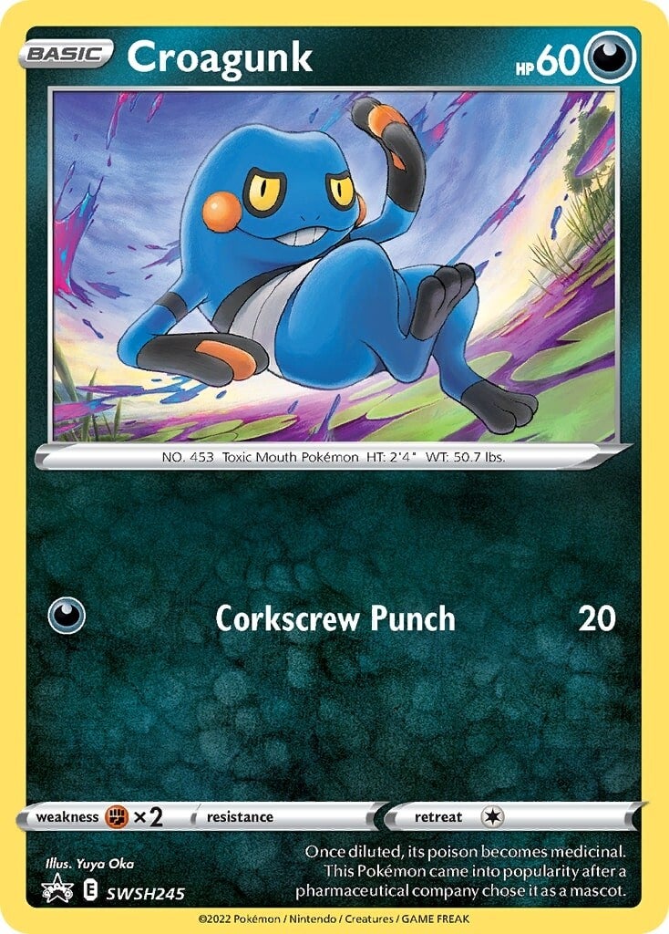 Croagunk (SWSH245) [Sword & Shield: Black Star Promos] | All Aboard Games