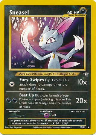 Sneasel (25/111) [Neo Genesis Unlimited] | All Aboard Games