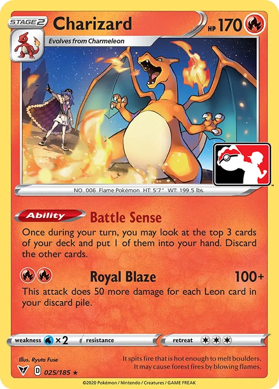 Charizard (025/185) [Prize Pack Series One] | All Aboard Games