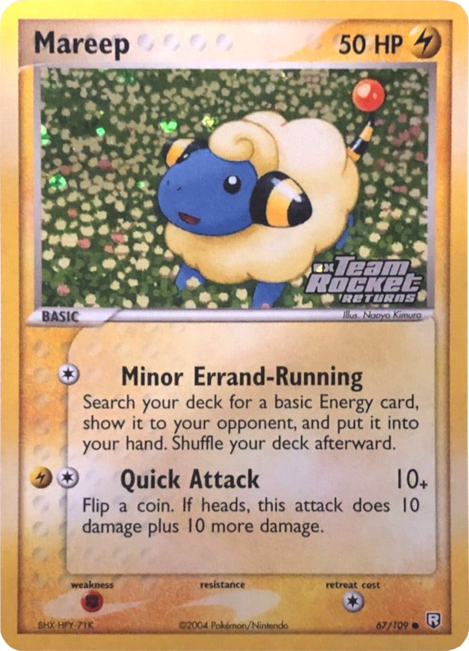 Mareep (67/109) (Stamped) [EX: Team Rocket Returns] | All Aboard Games