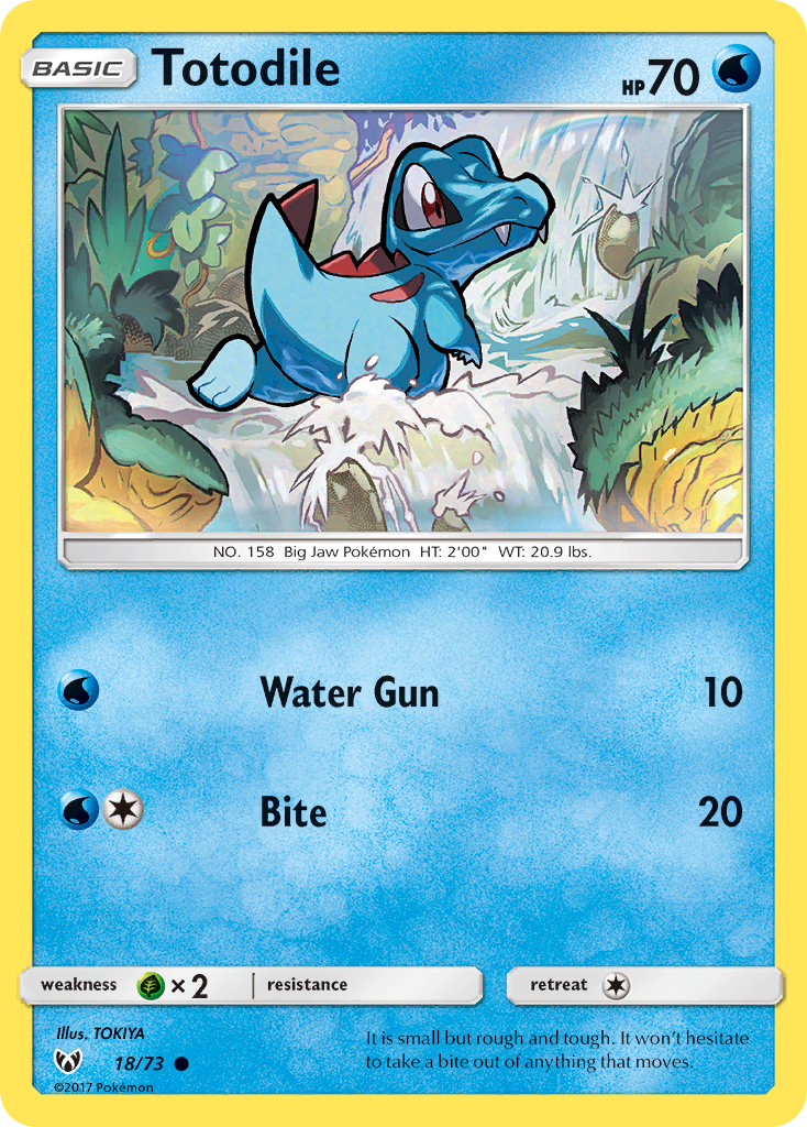 Totodile (18/73) [Sun & Moon: Shining Legends] | All Aboard Games