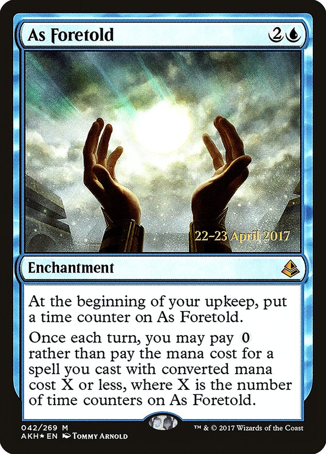 As Foretold  [Amonkhet Prerelease Promos] | All Aboard Games