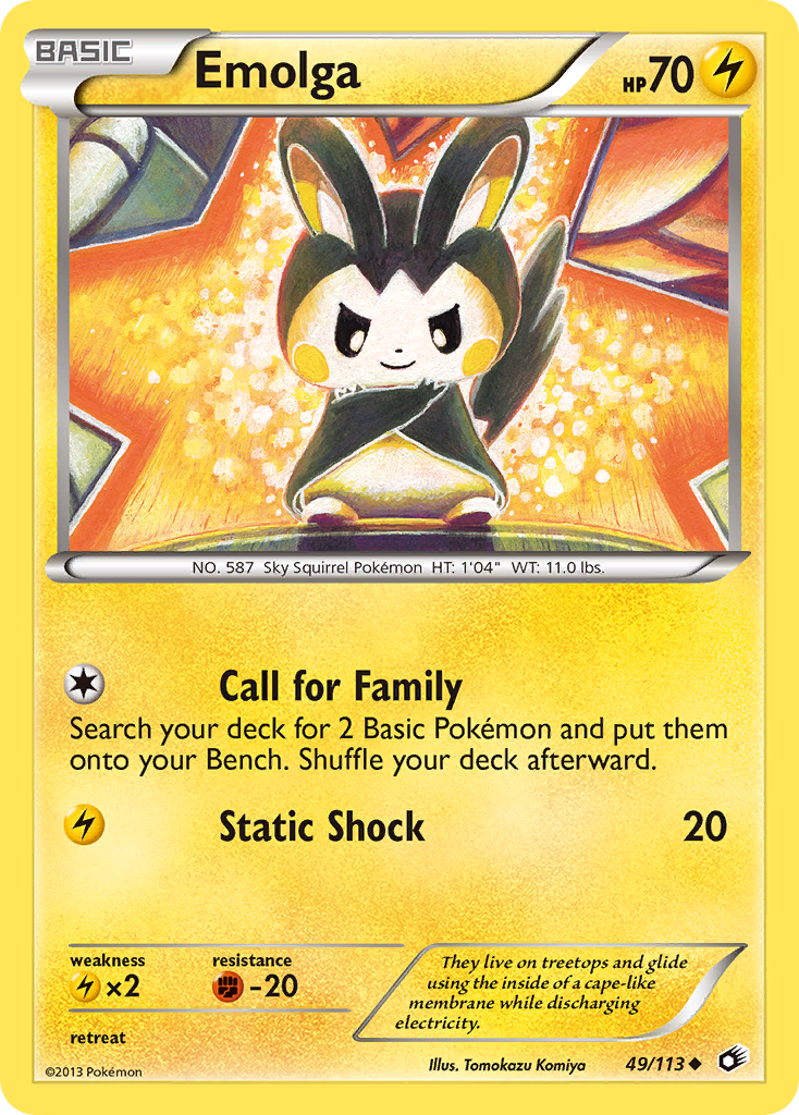 Emolga (49/113) [Black & White: Legendary Treasures] | All Aboard Games