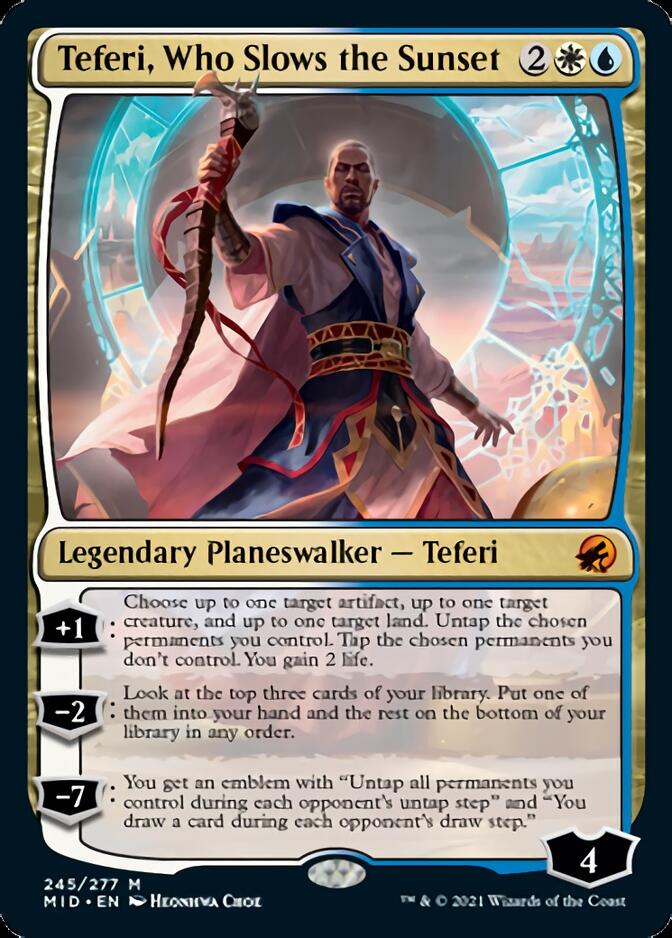 Teferi, Who Slows the Sunset [Innistrad: Midnight Hunt] | All Aboard Games