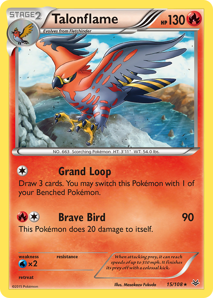 Talonflame (15/108) [XY: Roaring Skies] | All Aboard Games