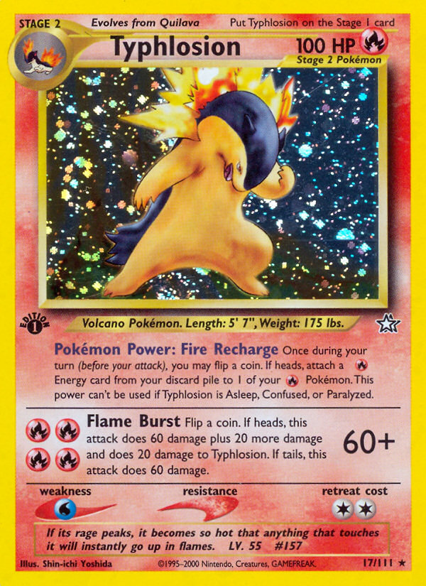 Typhlosion (17/111) [Neo Genesis 1st Edition] | All Aboard Games