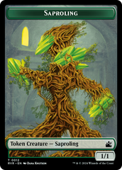 Saproling // Bird Illusion Double-Sided Token [Ravnica Remastered Tokens] | All Aboard Games