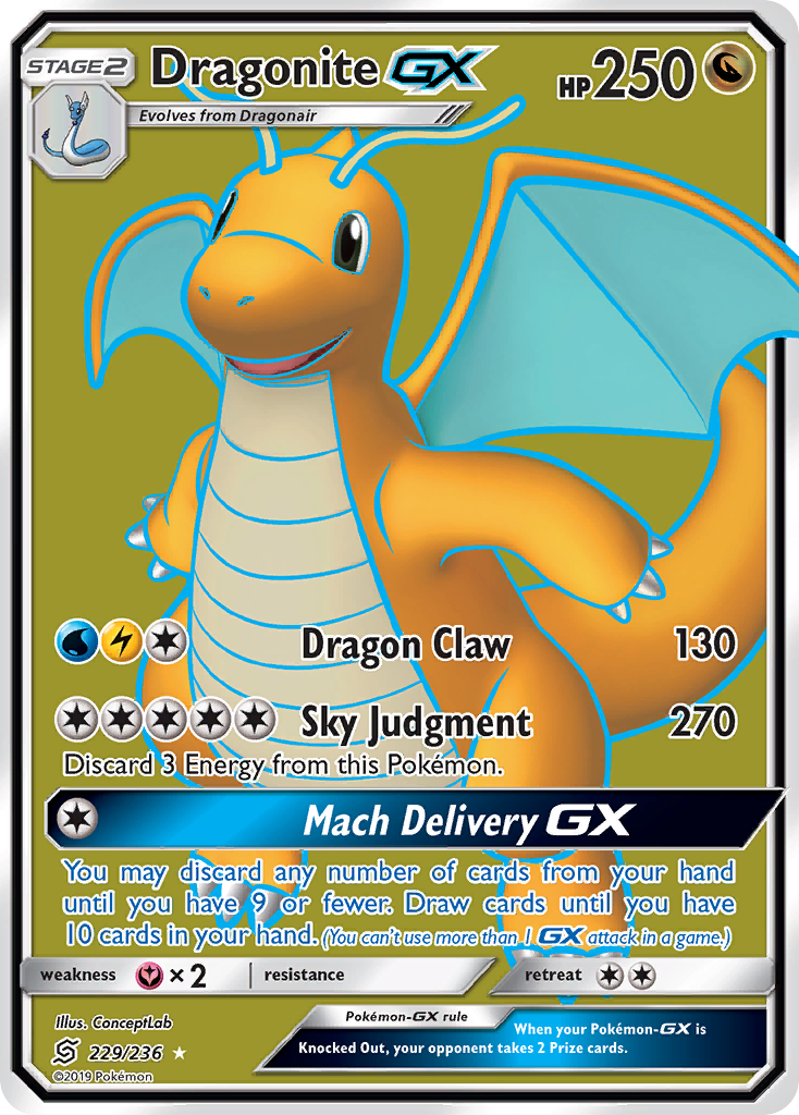 Dragonite GX (229/236) [Sun & Moon: Unified Minds] | All Aboard Games
