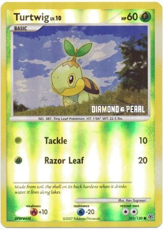Turtwig (103/130) [Burger King Promos: 2008 Collection] | All Aboard Games