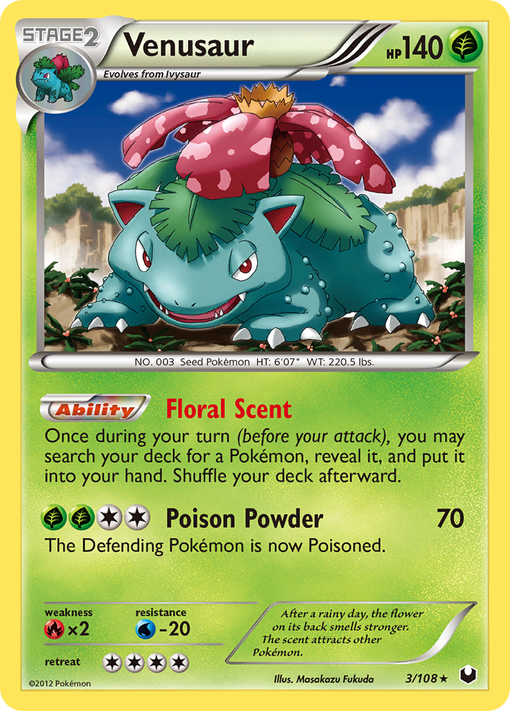 Venusaur (3/108) [Black & White: Dark Explorers] | All Aboard Games