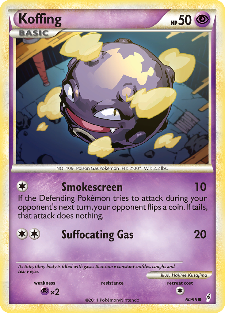 Koffing (60/95) [HeartGold & SoulSilver: Call of Legends] | All Aboard Games