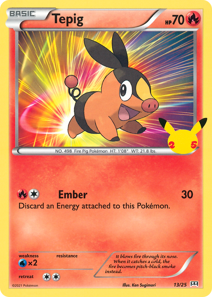 Tepig (13/25) [McDonald's 25th Anniversary] | All Aboard Games