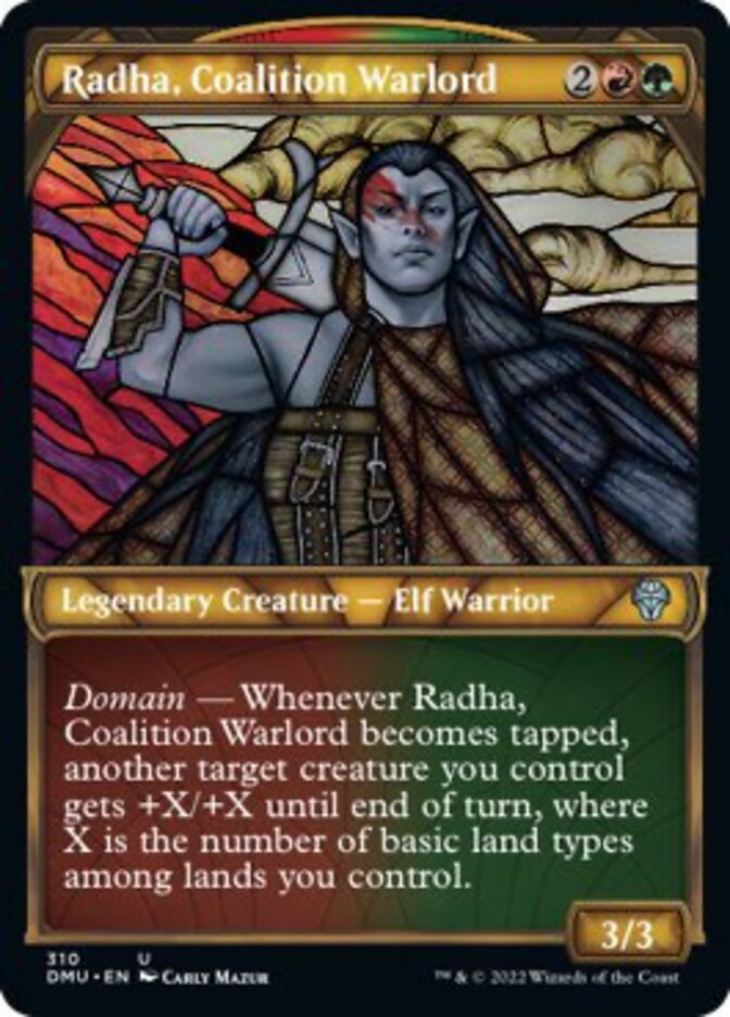 Radha, Coalition Warlord (Showcase) [Dominaria United] | All Aboard Games