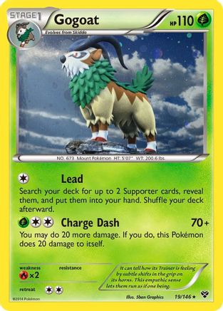 Gogoat (19/146) (Cosmos Holo) [XY: Base Set] | All Aboard Games