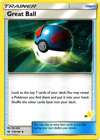 Great Ball (119/149) (Pikachu Stamp #38) [Battle Academy 2020] | All Aboard Games