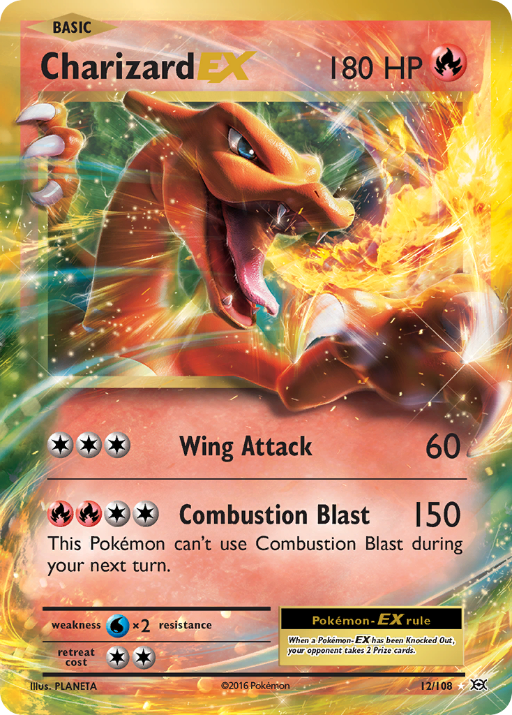 Charizard EX (12/108) [XY: Evolutions] | All Aboard Games