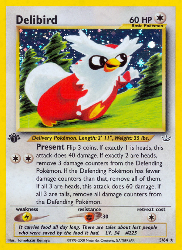 Delibird (5/64) [Neo Revelation 1st Edition] | All Aboard Games