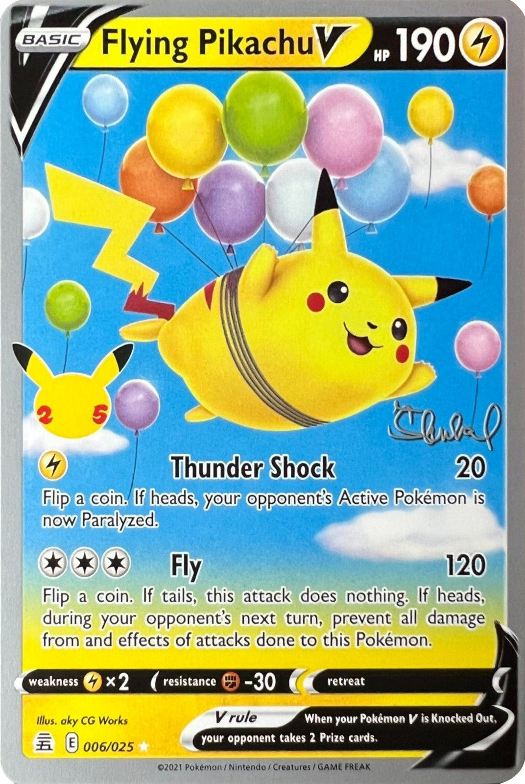 Flying Pikachu V (006/025) (ADP - Ondrej Skubal) [World Championships 2022] | All Aboard Games