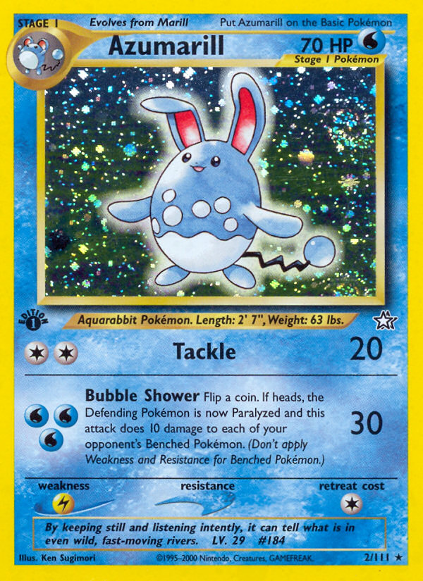 Azumarill (2/111) [Neo Genesis 1st Edition] | All Aboard Games