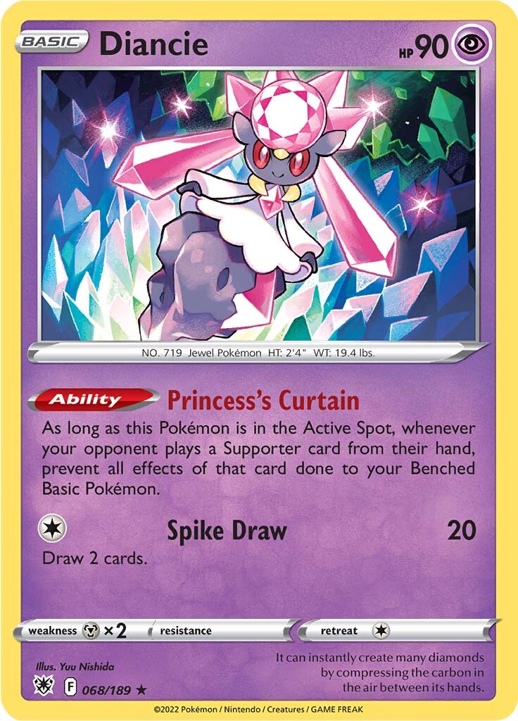 Diancie (068/189) [Sword & Shield: Astral Radiance] | All Aboard Games