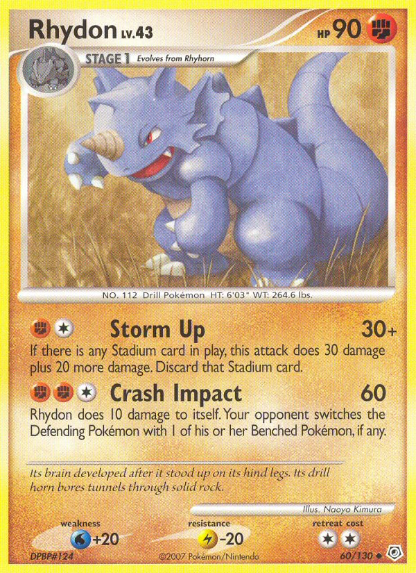 Rhydon (60/130) [Diamond & Pearl: Base Set] | All Aboard Games