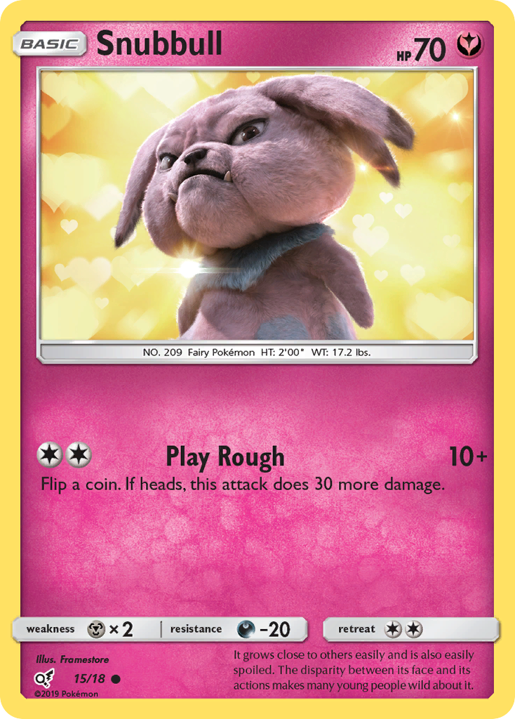 Snubbull (15/18) [Sun & Moon: Detective Pikachu] | All Aboard Games