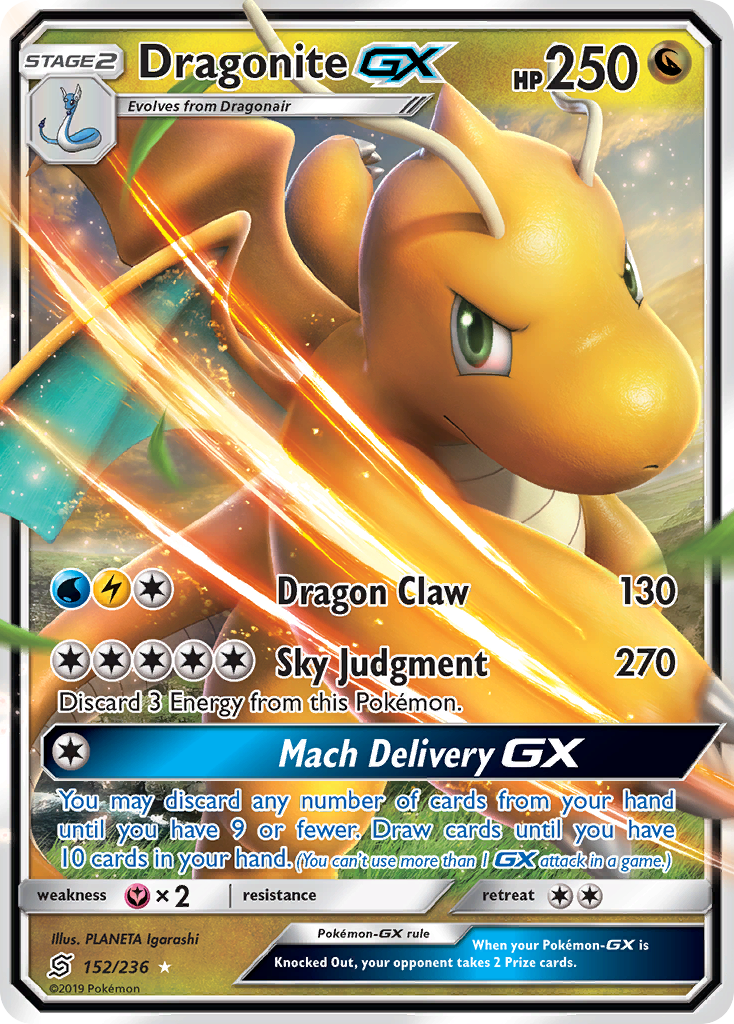 Dragonite GX (152/236) [Sun & Moon: Unified Minds] | All Aboard Games
