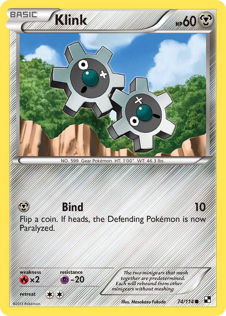 Klink (74/114) (Cracked Ice Holo) (Blister Exclusive) [Black & White: Base Set] | All Aboard Games