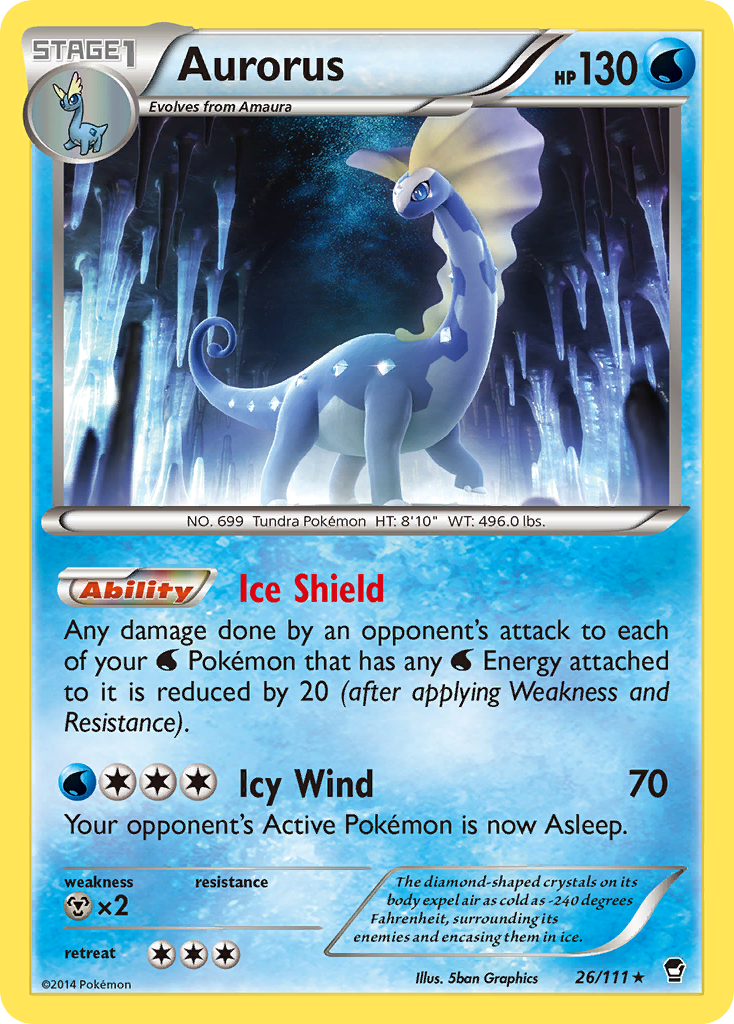 Aurorus (26/111) [XY: Furious Fists] | All Aboard Games