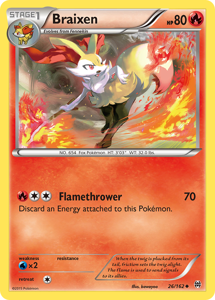 Braixen (26/162) [XY: BREAKthrough] | All Aboard Games