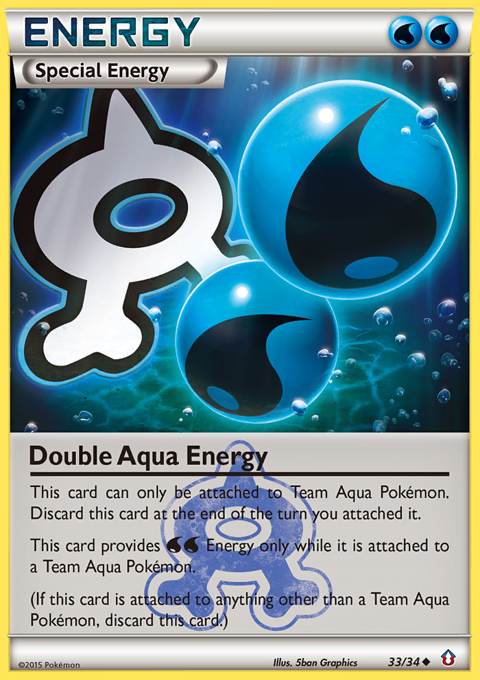 Double Aqua Energy (33/34) [XY: Double Crisis] | All Aboard Games