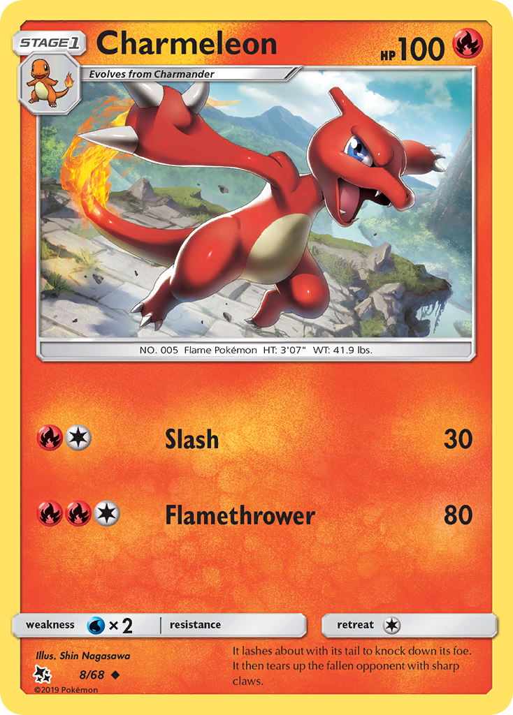 Charmeleon (8/68) [Sun & Moon: Hidden Fates] | All Aboard Games