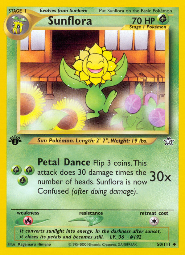 Sunflora (50/111) [Neo Genesis 1st Edition] | All Aboard Games