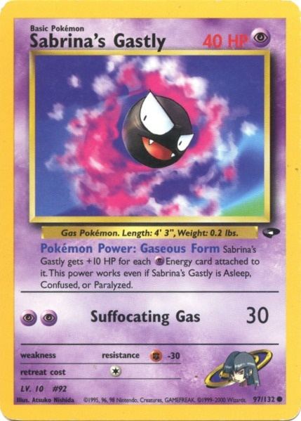 Sabrina's Gastly (97/132) [Gym Challenge Unlimited] | All Aboard Games