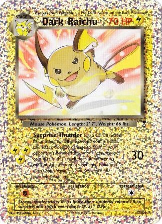 Dark Raichu (S3/S4) [Box Topper] | All Aboard Games