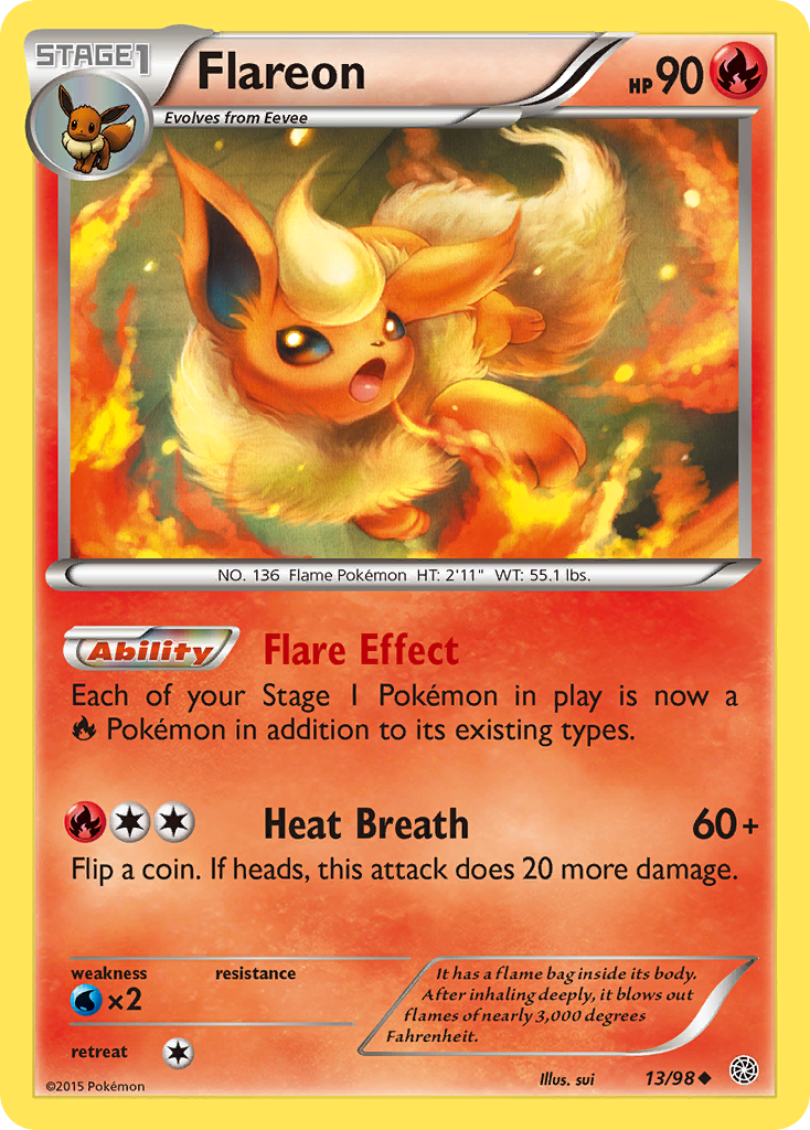 Flareon (13/98) [XY: Ancient Origins] | All Aboard Games