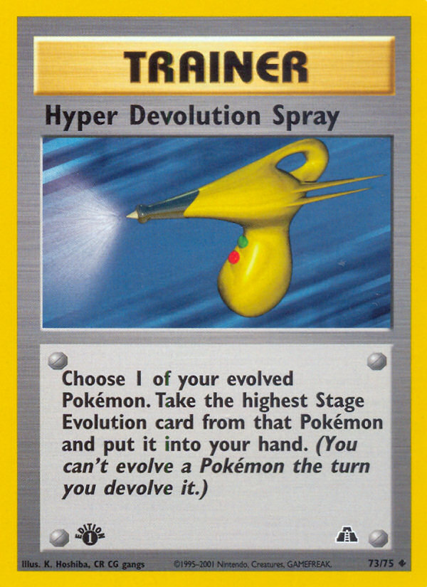 Hyper Devolution Spray (73/75) [Neo Discovery 1st Edition] | All Aboard Games