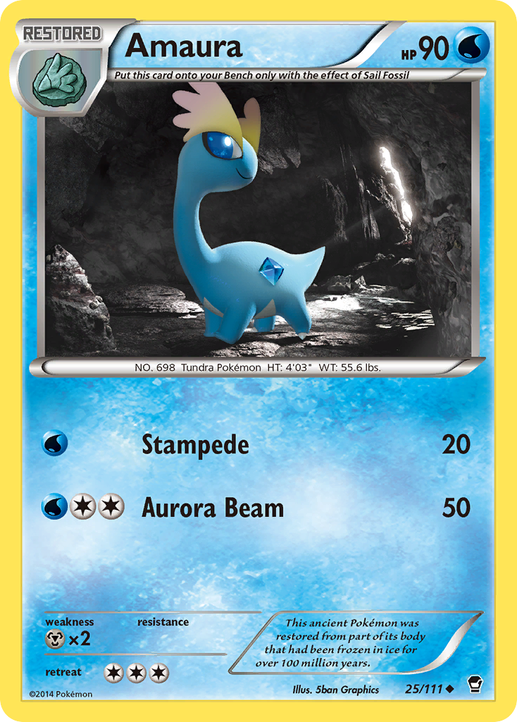 Amaura (25/111) [XY: Furious Fists] | All Aboard Games