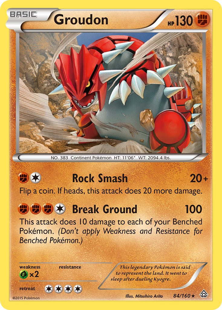 Groudon (84/160) (Theme Deck Exclusive) [XY: Primal Clash] | All Aboard Games