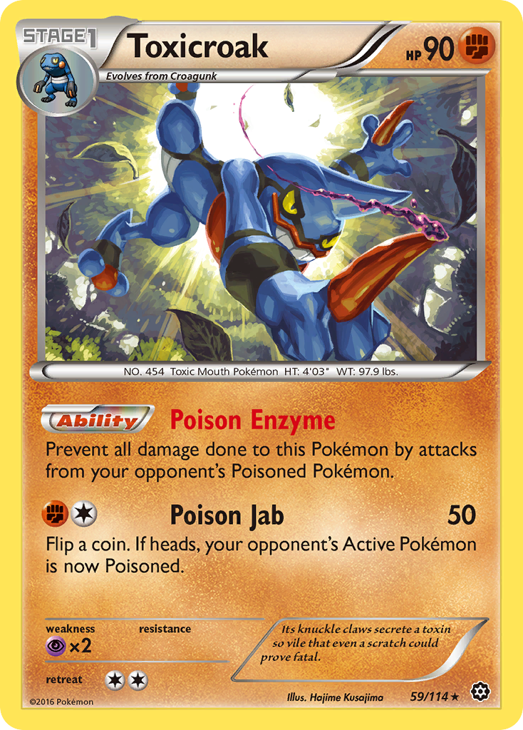 Toxicroak (59/114) [XY: Steam Siege] | All Aboard Games